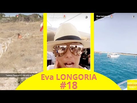 Eva Longoria on a boat in Ibiza - snapchat - july 20 2016