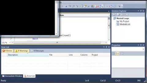 Visual Basic Tutorial   34   Nested Loops