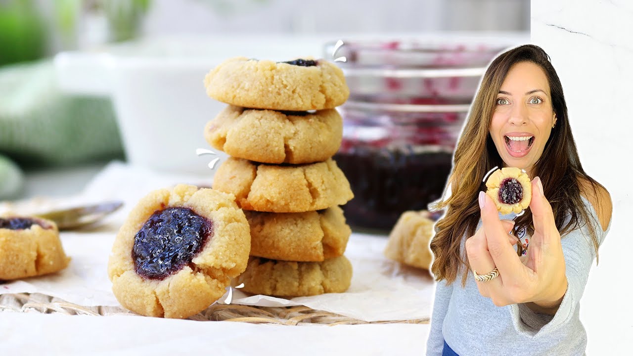 Las mejores galletas KETO con mermelada casera [5 INGREDIENTES]