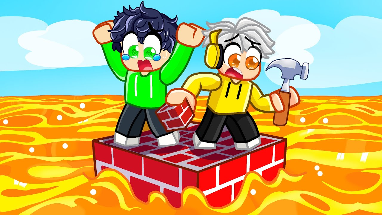 COSTRUISCI per SOPRAVVIVERE alle ONDATE di LAVA in Roblox