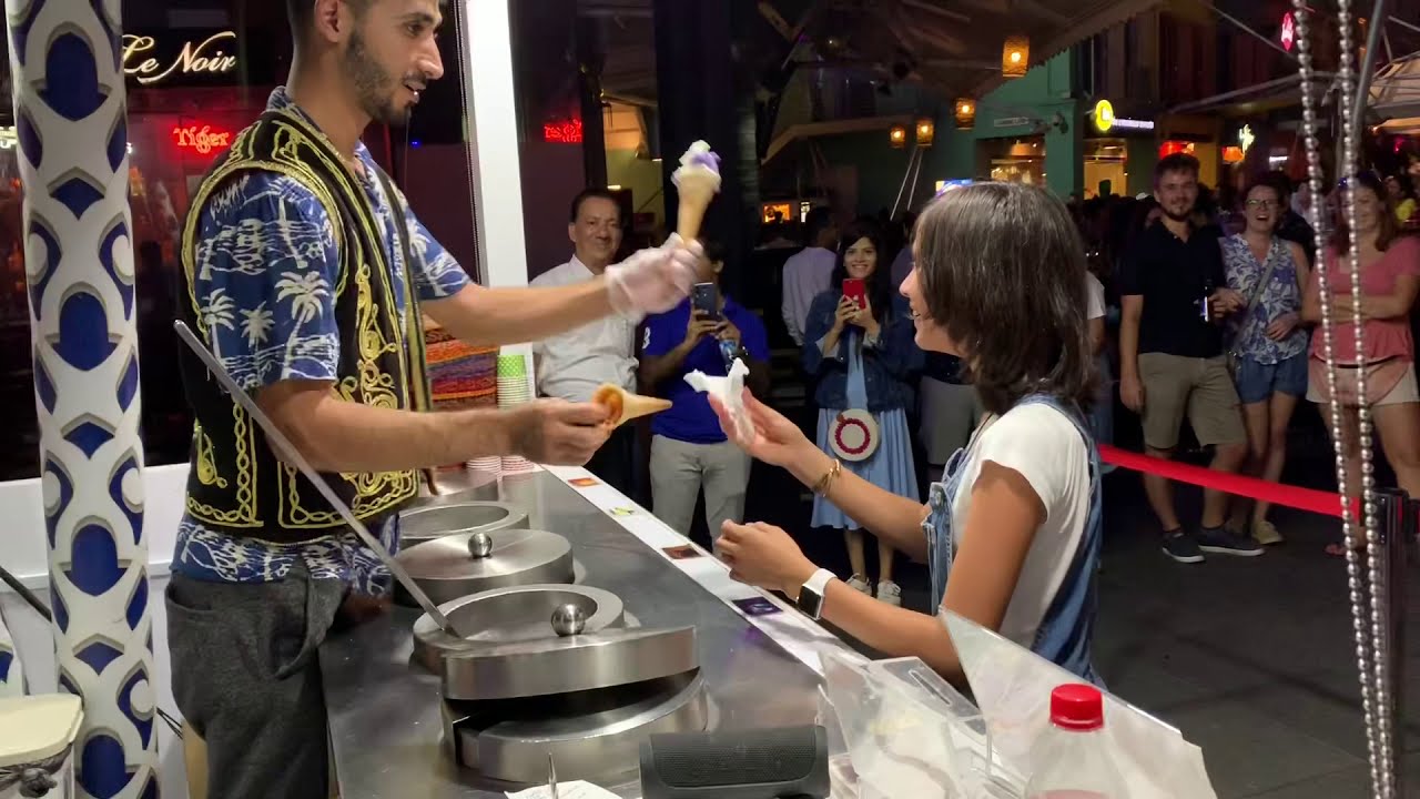 Best Turkish Ice cream Singapore video Gina’s attempt to purchase