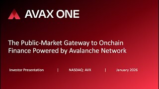 AVAX One Technology Ltd (Nasdaq: AVX): Virtual Investor Conferences