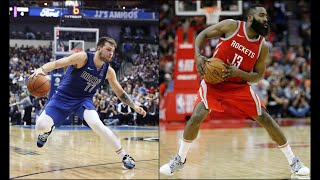 Luka Doncic Vs. James Harden - Step Back Compilation