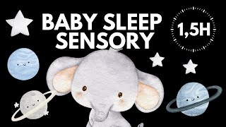 Baby Sleep Sensory 🐘 | Calm Night Visuals & Soft Lullaby Music | 1.5 Hour screenshot 5