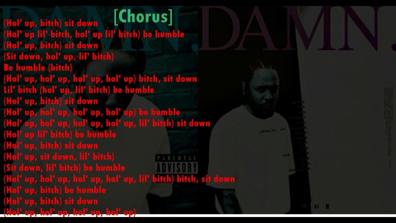 Kendrick Lamar Humble(Lyrics+Karaoke) YouTube Kendrick Lamar Humble(Lyrics+Karaoke) YouTube
