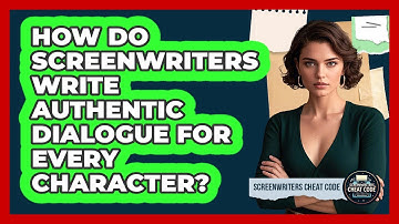 How Do Screenwriters Write Authentic Dialogue For Every Character? - Screenwriter