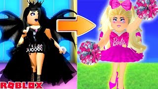 GOTH TO CHEERLEADER TRANSFORMATION!