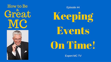 Master of Ceremony Videos Tutorial - Keeping Events on Time