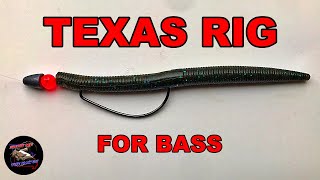 How to Tie a TEXAS RIG for Bass  Best Bass Rigs for Beginners