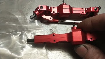 WPL C24 Solid metal axle are in. They look great at first thought.