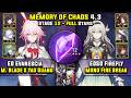 E0 Evanescia with Mortenax Blade & E0 Firefly Carry (3 Star) Memory Of Chaos 12 Honkai Star Rail 4.3
