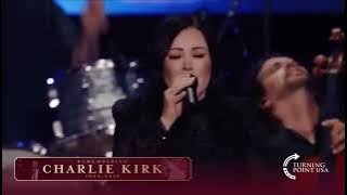 What A Beautiful Name - Kari Jobe | Charlie Kirk Memorial (LIVE)
