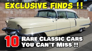 Exclusive Finds: Top 10 Rare Classic Cars You Can't Miss on Craigslist & Facebook