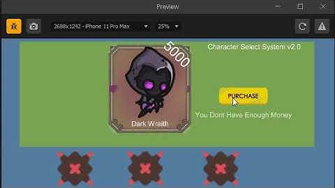 Character Select System v2 0 Update 2d