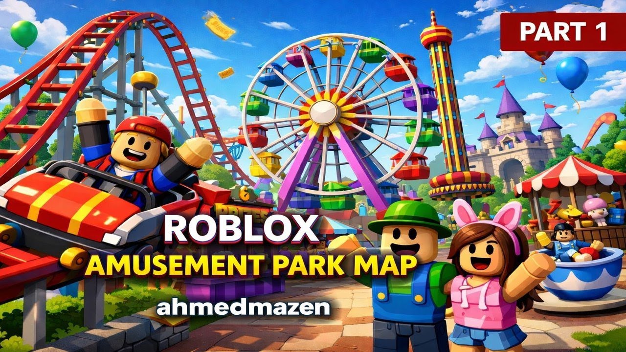 🎢 Roblox Amusement Park Map | Fun Rides & Crazy Adventures! 😱🎮