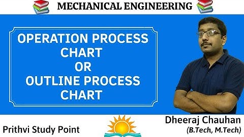 Operation Process Chart, || Outline Process Chart || Process Chart || Lecture Notes ||