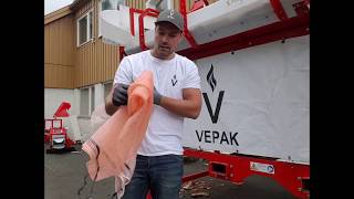 How to pack bags with a VEPAK log bagger