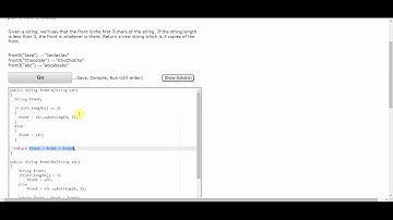 CodingBat WarmUp1 front3