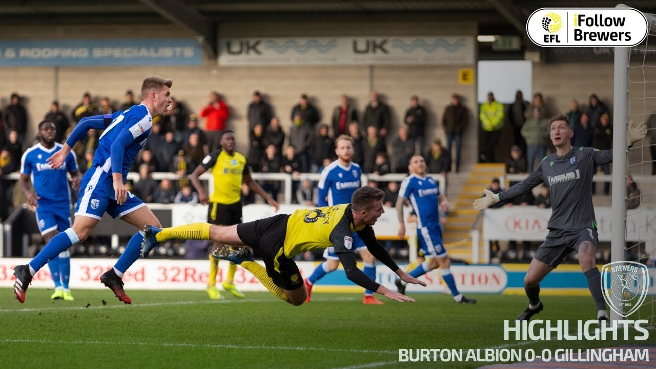 Highlights Burton Albion 0 0 Gillingham Youtube