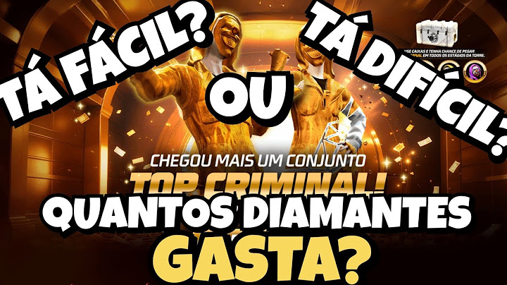 PEGANDO O NOVO TOP CRIMINAL DOURADO FREE FIRE...