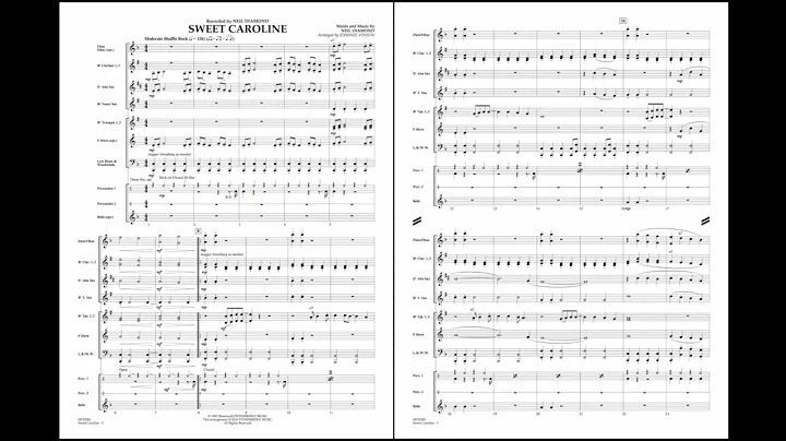 Sweet Caroline by Neil Diamond/arr. Johnnie Vinson