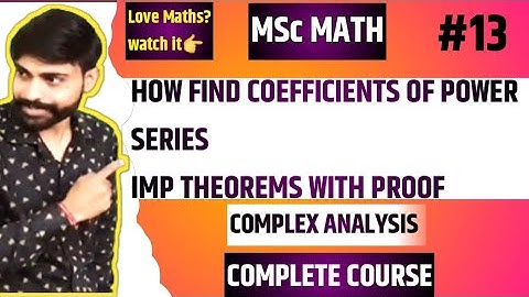 Msc maths 1st sem complex analysis | Radius of convergence theorems | how find ROC