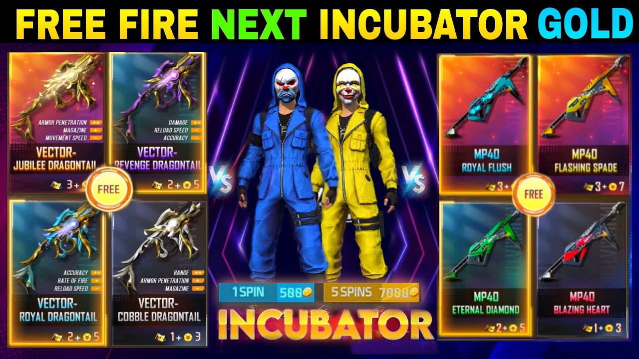 Next incubator Free Fire 2022 | FF Next Incubator Bundle | Free Fire New Incubator Bundle