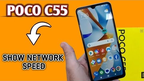 Poco c55 network speed kaise show kare, How to show network speed in Poco c55