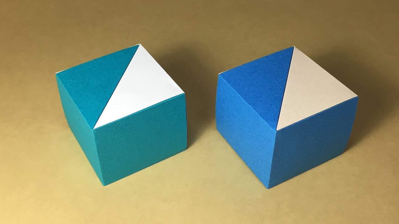折り紙 簡単な箱 ボックス の折り方 作り方 長方形 A4サイズ Youtube