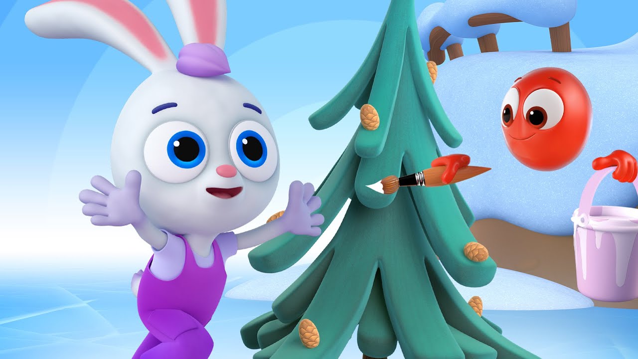 Beadies ❄️ Let’s Draw A Snow Coat For The Tree! | Learning Videos For Kids