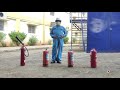 Procedure to operate a fire extinguisher