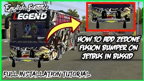 ZEDONE FUSION BUMPER ON JETBUS IN BUSSID| FULL INSTALLATION TUTORIAL| BUSSID OBB EDITING