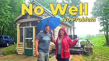 How We Collect Store and Use Rainwater at the Off Grid Cabin - Off Grid Water System