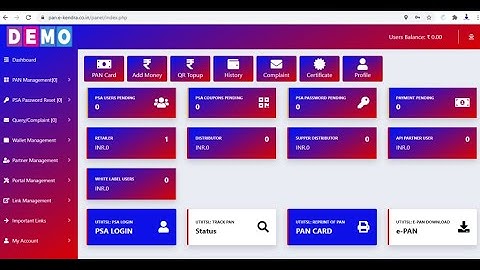 Pan Card Portal Full Automatic Coding Software || Pan Card Admin Software with Source Code
