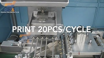 Automatic garments buttons pad printing machine