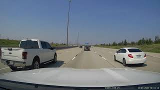 [4K] Driving through "Hwy407W - Hwy401W CA" #2 Trip to Silverwood, Michigan USA.