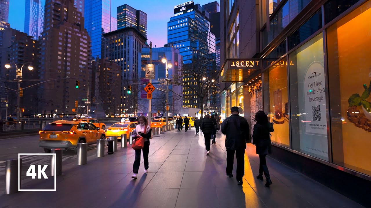 New York, Amerika Serikat | manhattan | Jelajah Kota Malam 4K