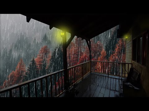 Lluvia Relajante Para Dormir - Sonido de Lluvia y Truenos en el Techo - Rain Sounds For Sleeping #89