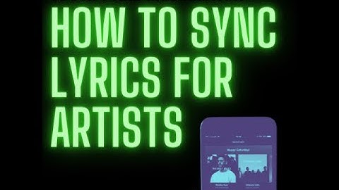 How to add synced (Sync) lyrics to Spotify, Apple music, Yt music and Shazam using Distrokid