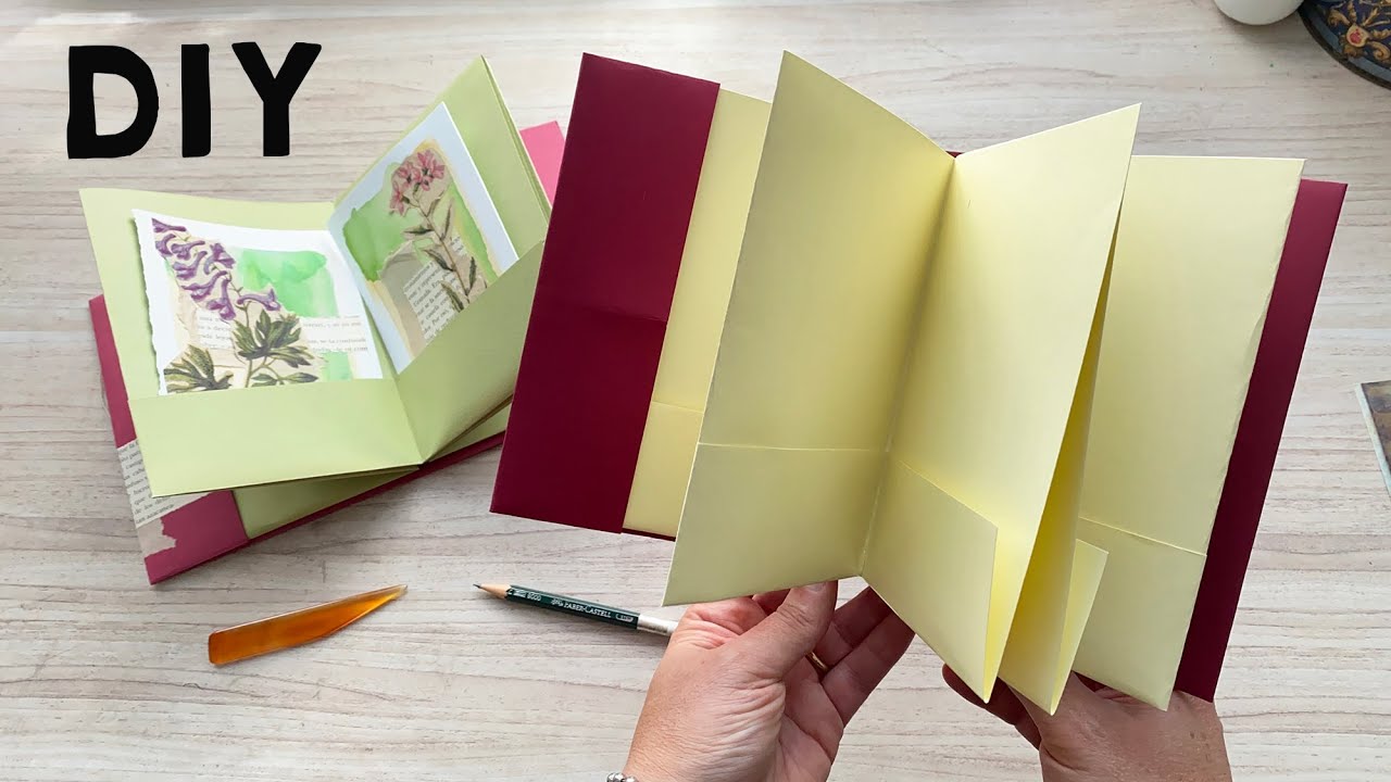 👉 Учебник: АККОРДЕОННАЯ КНИГА с карманами [Самая простая ТЕТРАДЬ в мире !!! ]