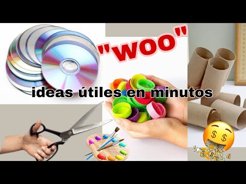 "NO LOS TIRES" recicla y decora 🤯ideas útiles y fáciles con cartón, cds y tapas