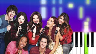 Victorious Cast - Shut Up And Dance ft Victoria Justice (Piano Tutorial)