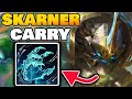 How to carry on the new reworked skarner jungle  skarner jungle gameplay guide s14 runes  build