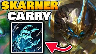 How to CARRY on the NEW Reworked Skarner Jungle | Skarner Jungle Gameplay Guide S14 Runes & Build