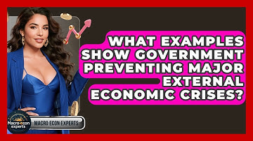 What Examples Show Government Preventing Major External Economic Crises? - Macroecon Experts