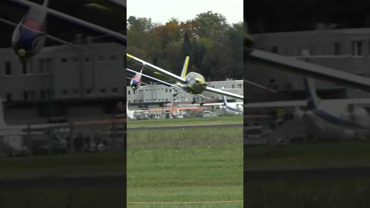 Thrilling Low Pass: Massive Glider in Tow