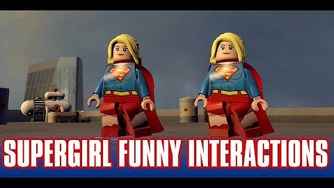 Lego Dimensions Supergirl Funny Character Interactions!
