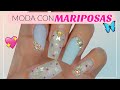 TUTORIAL de Uñas BELLAS con Mariposas + Reseña de Productos Modelones