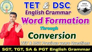 Word Formation Through Conversion| English Grammar for TET & DSC Preparation #tetenglish #aptet