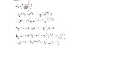 Logarithmic Properties - Part 2